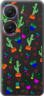 Силиконовый чехол Кактусы 4 для Asus Zenfone 9 - 4856u-2842 изображение 