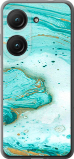 Силиконовый чехол Мраморный для Asus Zenfone 9 - 4895u-2842 изображение 