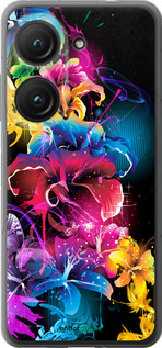 Силиконовый чехол Абстрактные цветы для Asus Zenfone 9 - 511u-2842 изображение 