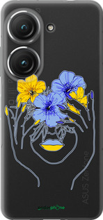 Силиконовый чехол Девушка v4 для Asus Zenfone 9 - 5276u-2842 изображение 