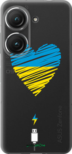 Силиконовый чехол Подзарядка сердца v2 для Asus Zenfone 9 - 5295u-2842 изображение 