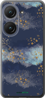Силиконовый чехол Ночь золотые звезды для Asus Zenfone 9 - 5421u-2842 изображение 