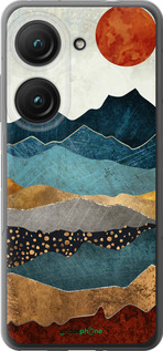 Силиконовый чехол Закат горы для Asus Zenfone 9 - 5434u-2842 изображение 