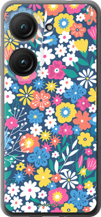 Силиконовый чехол Цветочный фон v4 для Asus Zenfone 9 - 5494u-2842 изображение 