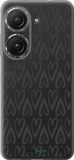 Силиконовый чехол Сердца v2 для Asus Zenfone 9 - 5497u-2842 изображение 