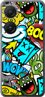 Силиконовый чехол Стикеры v4 для Asus Zenfone 9 - 5508u-2842 изображение 