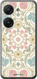 Силиконовый чехол Цветочный орнамент v2 для Asus Zenfone 9 - 5513u-2842 изображение 