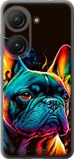 Силиконовый чехол Яркий бульдог для Asus Zenfone 9 - 5547u-2842 изображение 