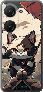 Силиконовый чехол Япония - кот на крыше для Asus Zenfone 9 - 5582u-2842 изображение 