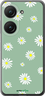 Силиконовый чехол Ромашки v4 для Asus Zenfone 9 - 5603u-2842 изображение 