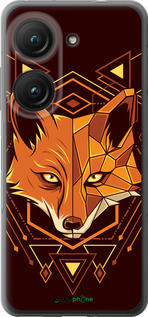 Силиконовый чехол Лиса геометрия для Asus Zenfone 9 - 5607u-2842 изображение 