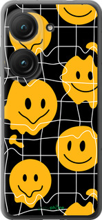 Силиконовый чехол Смайлы v3 для Asus Zenfone 9 - 5623u-2842 изображение 