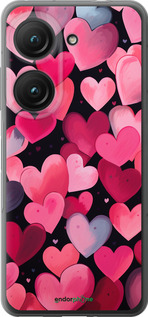 Силиконовый чехол Сердечки 4 для Asus Zenfone 9 - 5662u-2842 изображение 