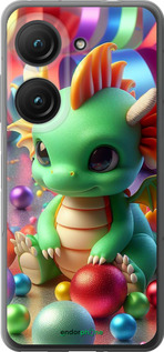 Силиконовый чехол Веселый дракончик для Asus Zenfone 9 - 5812u-2842 изображение 