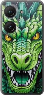 Силиконовый чехол Зелёный дракон для Asus Zenfone 9 - 5816u-2842 изображение 