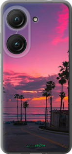 Силиконовый чехол Пальмы для Asus Zenfone 9 - 5873u-2842 изображение 