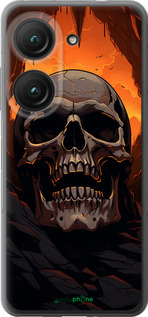 Силиконовый чехол Череп в пещере для Asus Zenfone 9 - 5959u-2842 изображение 