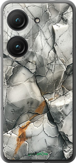 Силиконовый чехол Серый мрамор для Asus Zenfone 9 - 6041u-2842 изображение 