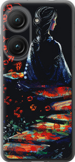 Силиконовый чехол Мечтательная девушка для Asus Zenfone 9 - 6042u-2842 изображение 