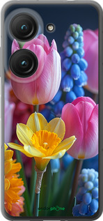 Силиконовый чехол Весенние цветы для Asus Zenfone 9 - 6058u-2842 изображение 