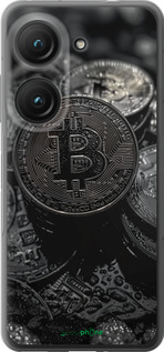 Силіконовий чехол Black Bitcoin для Asus Zenfone 9 - 6090u-2842 изображение 