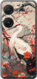 Силиконовый чехол Аист в цвету сакуры для Asus Zenfone 9 - 6109u-2842 изображение 