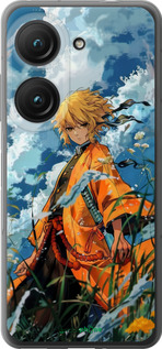 Силиконовый чехол Zenitsu Agatsuma для Asus Zenfone 9 - 6117u-2842 изображение 