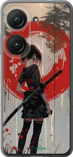 Силиконовый чехол Сумерки воина: Танец с катаной для Asus Zenfone 9 - 6123u-2842 изображение 