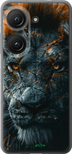 Силиконовый чехол Пламенный лев для Asus Zenfone 9 - 6153u-2842 изображение 