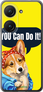 Силиконовый чехол чехол с корги You Can Do It для Asus Zenfone 9 - 6184u-2842 изображение 