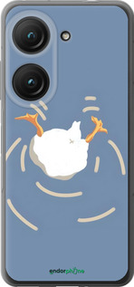 Силиконовый чехол Гусь ныряет для Asus Zenfone 9 - 6275u-2842 изображение 