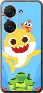 Силиконовый чехол Бейби Шарк для Asus Zenfone 9 - 6303u-2842 изображение 