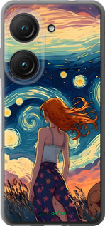 Силиконовый чехол Девушка Арт для Asus Zenfone 9 - 6325u-2842 изображение 