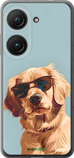 Силиконовый чехол Пес в очках для Asus Zenfone 9 - 6381u-2842 изображение 