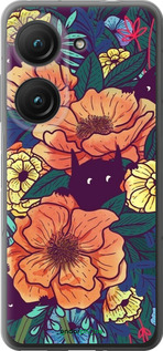 Силиконовый чехол С изображением полевых цветов для Asus Zenfone 9 - 6419u-2842 изображение 