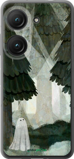 Силиконовый чехол С изображением соснового леса и привидения для Asus Zenfone 9 - 6420u-2842 изображение 