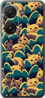 Силиконовый чехол С изображением кошек для Asus Zenfone 9 - 6429u-2842 изображение 