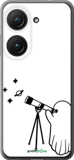 Силиконовый чехол Привидение астроном для Asus Zenfone 9 - 6444u-2842 изображение 