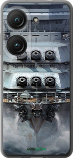 Силиконовый чехол Линкор, world of tanks, wargaming, военный корабль для Asus Zenfone 9 - 6453u-2842 изображение 