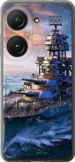 Силиконовый чехол Военный корабль, world of tanks, wargaming для Asus Zenfone 9 - 6461u-2842 изображение 