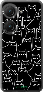 Силиконовый чехол С изображением кошек для Asus Zenfone 9 - 6470u-2842 изображение 