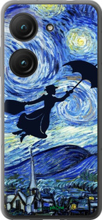 Силиконовый чехол С изображением Мэри Поппинс «Звездная ночь» для Asus Zenfone 9 - 6487u-2842 изображение 
