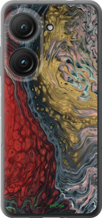 Силиконовый чехол С изображением абстрактной живописи для Asus Zenfone 9 - 6530u-2842 изображение 