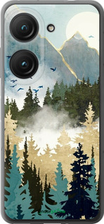 Силиконовый чехол С изображением лесного пейзажа для Asus Zenfone 9 - 6548u-2842 изображение 
