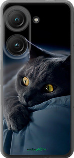 Силиконовый чехол 'Дымчатый кот' для Asus Zenfone 9 изображение 2