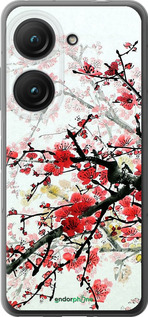 Силиконовый чехол Цветущий куст для Asus Zenfone 9 - 831u-2842 изображение 