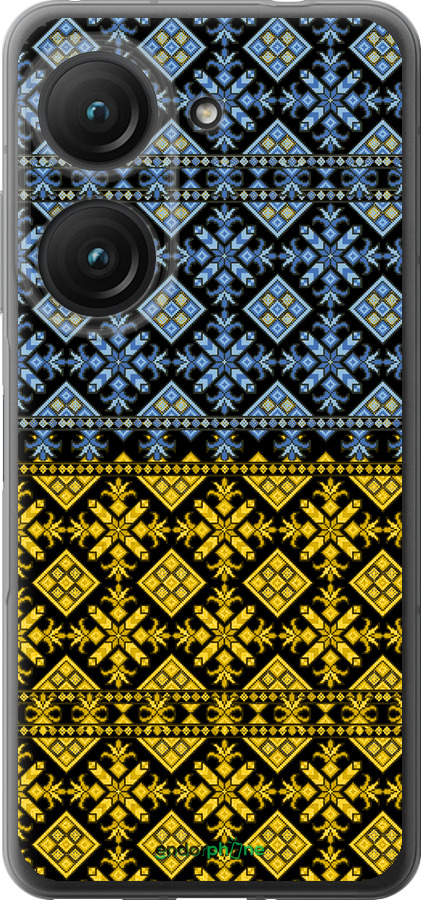 Силиконовый чехол Жовто-блакитна вишиванка для Asus Zenfone 9 - 1169u-2842 изображение 