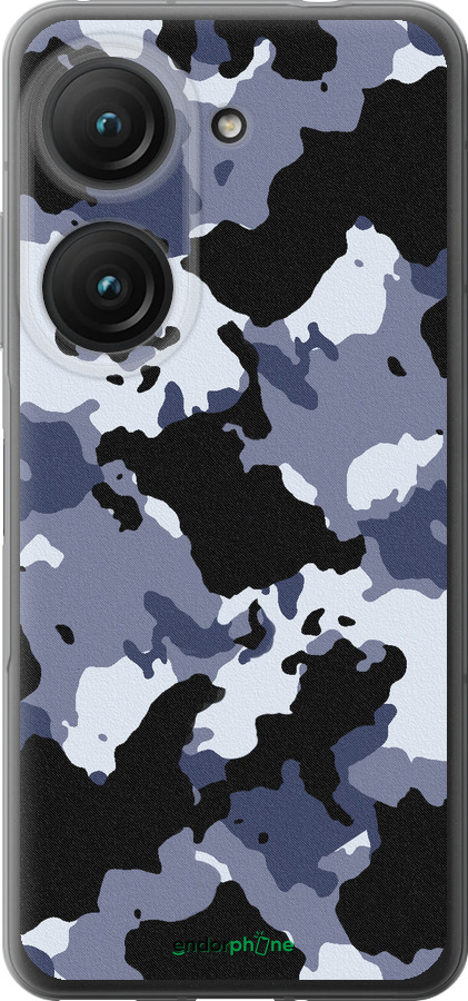 Силиконовый чехол Камуфляж v4 для Asus Zenfone 9 - 1182u-2842 изображение 