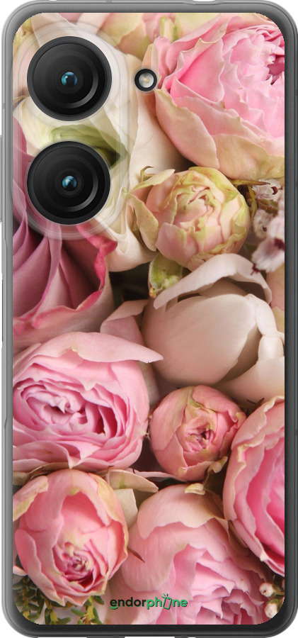 Силиконовый чехол Розы v2 для Asus Zenfone 9 - 2320u-2842 изображение 