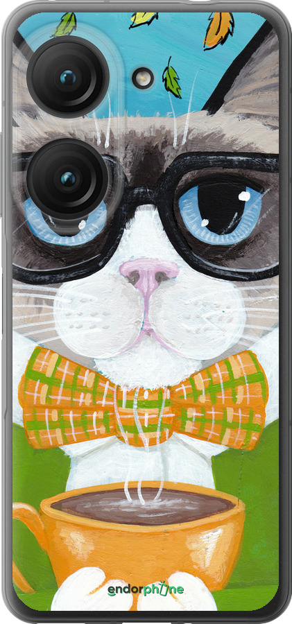 Силиконовый чехол Cat&Coffee для Asus Zenfone 9 - 4053u-2842 изображение 